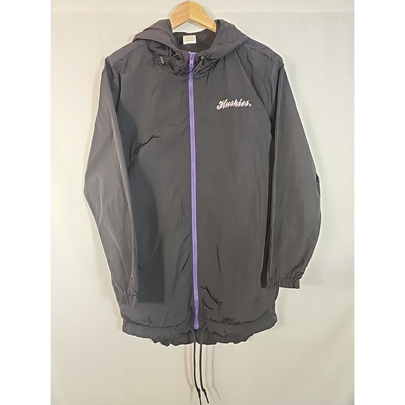 Victoria Secret PINK Washington Huskies Collegiate Windbreaker Jacket Women XS/S - Picture 1 of 13